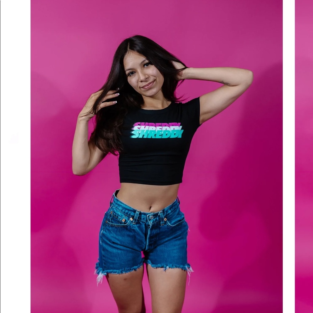 Shreddy Crop Tshirt - Size Small - Never Worn